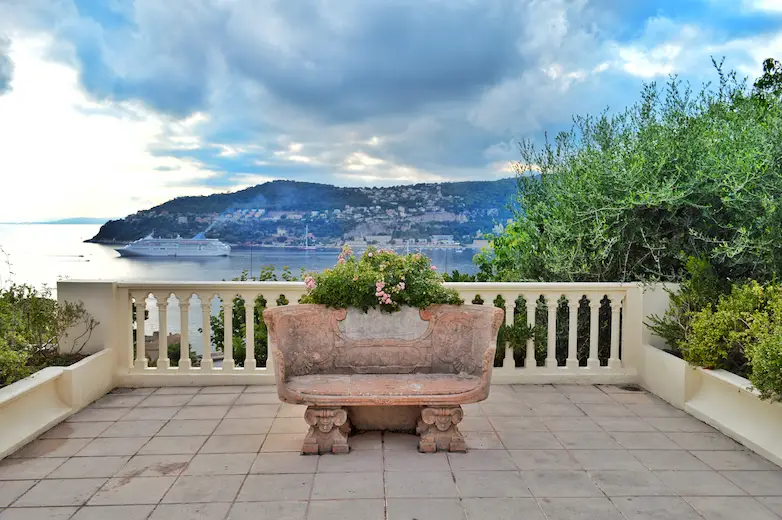 Rothschild bench, Rothschild Villa, Nice, France