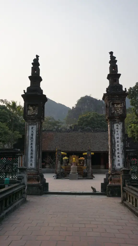 Hua Lu temple in Tam Coc, Vietnam