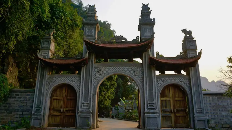 Hua Lu gate in Tam Coc, Vietnam