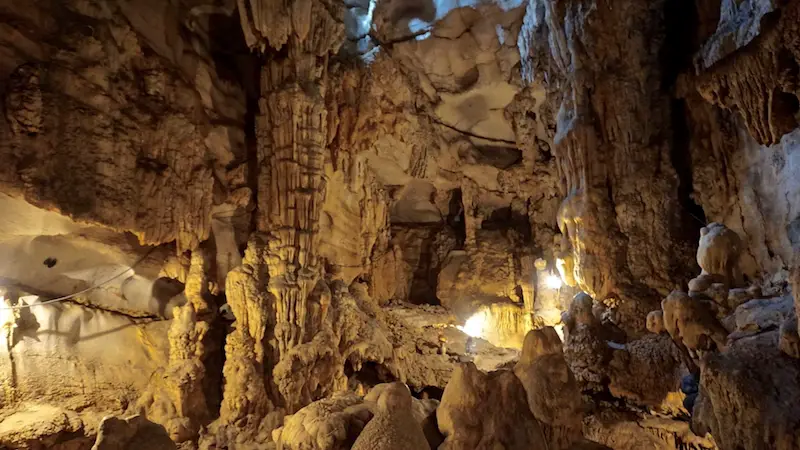 Linh Coc Pagoda stalagmites in Tam Coc, Vietnam