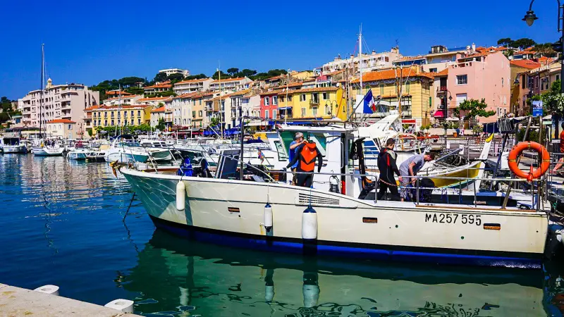 La Ciotat port in the south of France